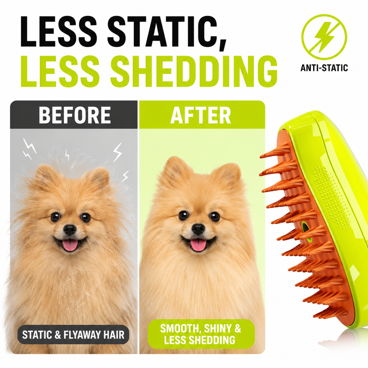 Pet spray comb, cat comb, dog comb, detangling comb, loose hair removal comb, one-click hair removal comb, pet comb.