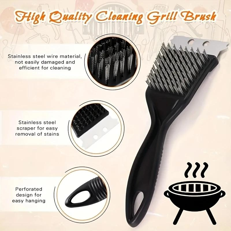 2-in-1 Barbecue Cleaning Brush and Scraper Set