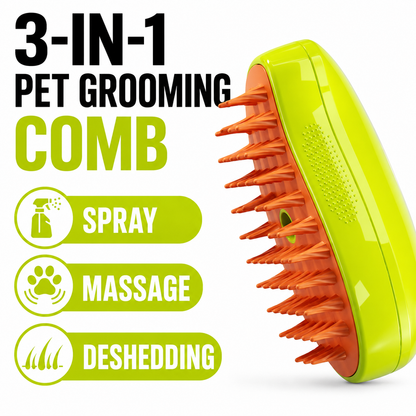 Pet spray comb, cat comb, dog comb, detangling comb, loose hair removal comb, one-click hair removal comb, pet comb.
