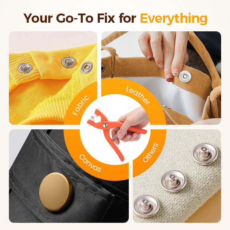𝗠𝗲𝘁𝗮𝗹 𝗦𝗻𝗮𝗽 𝗕𝘂𝘁𝘁𝗼𝗻𝘀 𝘄𝗶𝘁𝗵 𝗙𝗮𝘀𝘁𝗲𝗻𝗲𝗿 𝗣𝗹𝗶𝗲𝗿 𝗧𝗼𝗼𝗹 𝗞𝗶𝘁