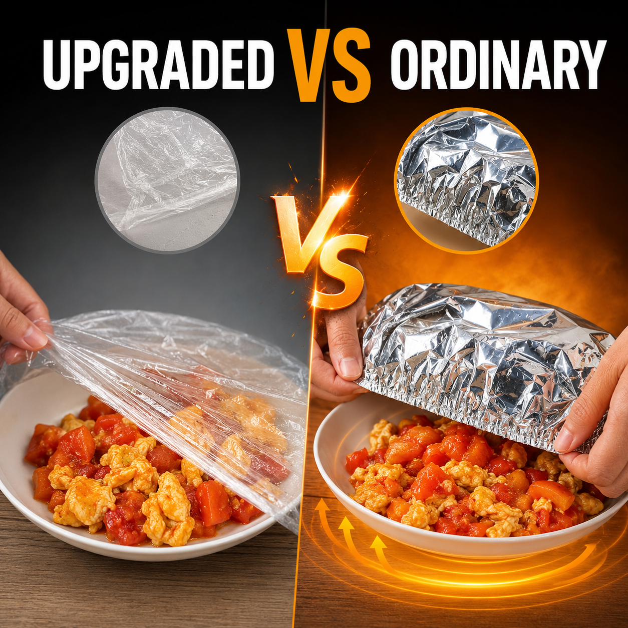 Home dining table & food container aluminum foil heat-retaining cover, kitchen food insulation and freshness keeping, high-quality aluminum foil.