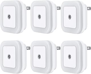 LED Night Light Lamp with Smart Sensor Dusk to Dawn Sensor, Daylight White, 0.5W Plug-in