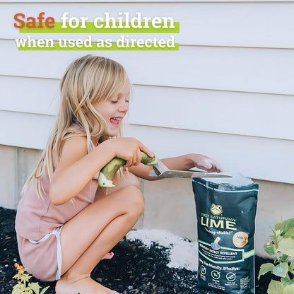 First Saturday Lime Insect Repellent, Multi-Purpose Pet Friendly Pest Control & Deodorizer for Home, Garden, Yard & Chicken Coop