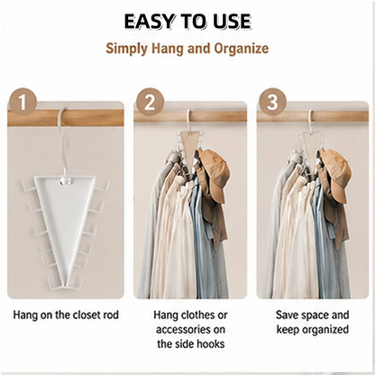 360° Rotating Vertical Closet Organizer Hanger