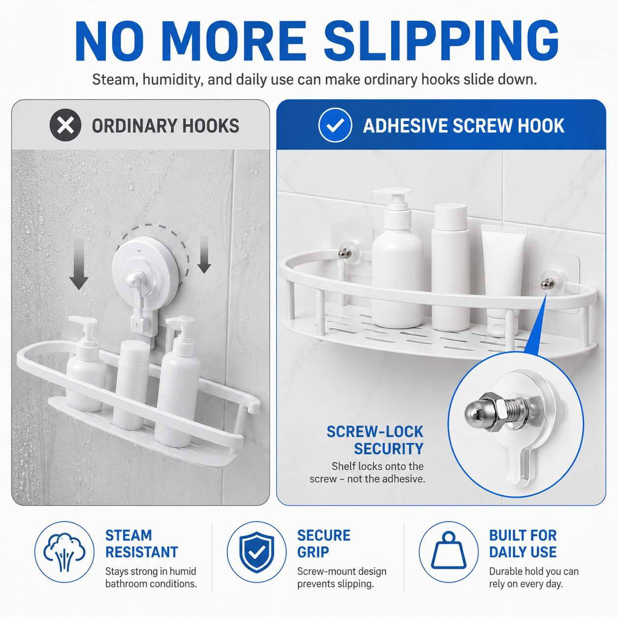 BUY 10 GET 10 FREE 20PCS Adhesive Frame Hooks Wall Mount Self-Adhesive Hooks Suitable for Bathroom and Kitchen Decoration