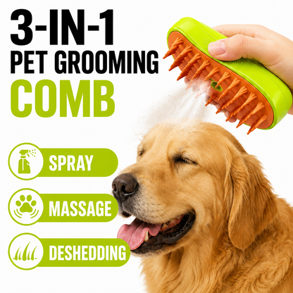 Pet spray comb, cat comb, dog comb, detangling comb, loose hair removal comb, one-click hair removal comb, pet comb.
