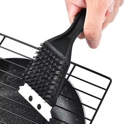 2-in-1 Barbecue Cleaning Brush and Scraper Set