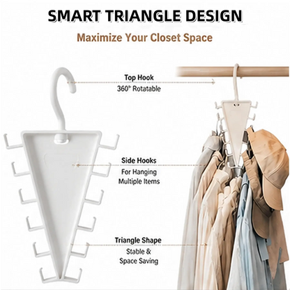 360° Rotating Vertical Closet Organizer Hanger