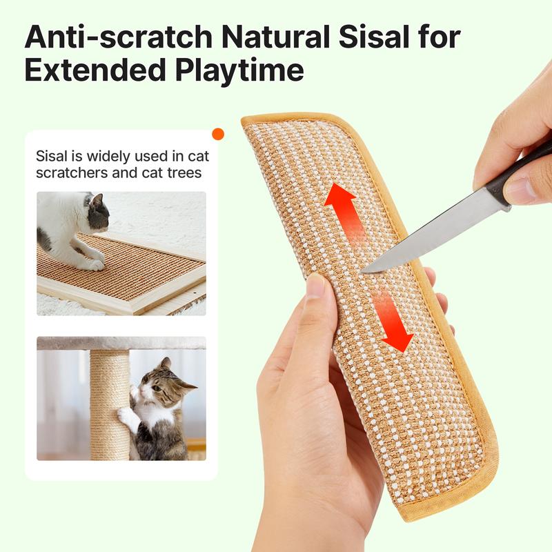 🐱Interactive Catnip Chew Toy with [6000mg A+ Organic Catnip], Soft Sisal Material Scratching and Kicker Cat Toys for Indoor Kittens, Drives Bored Cats Crazy with Fun